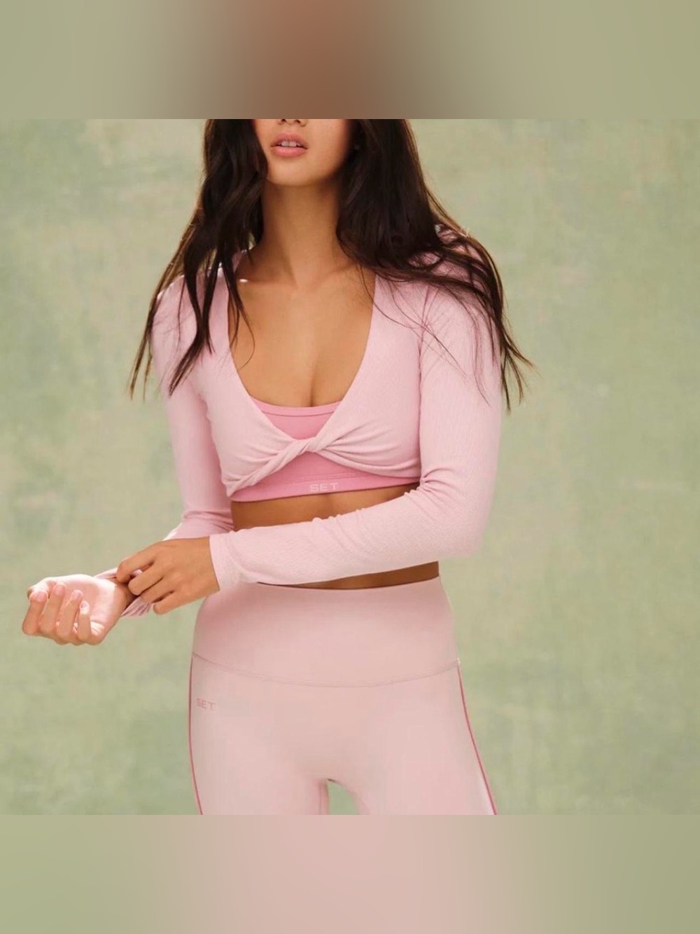 SET Active Club Set Breathe Under Bra and Shorts in Bloom